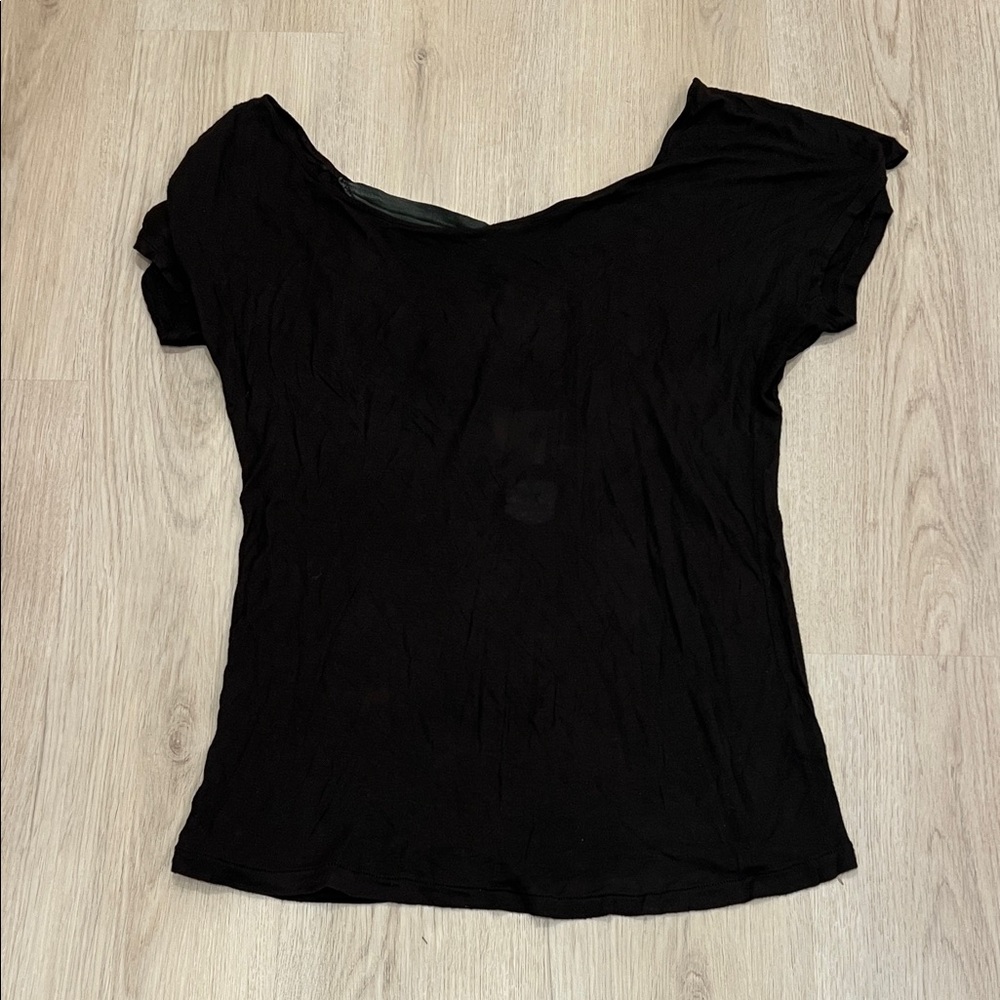 Y2K Obey XS Elegant Black Women's Top